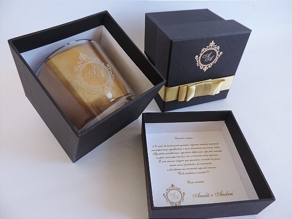 Copo de Whisky - Kit Individual + Mensagem Interna