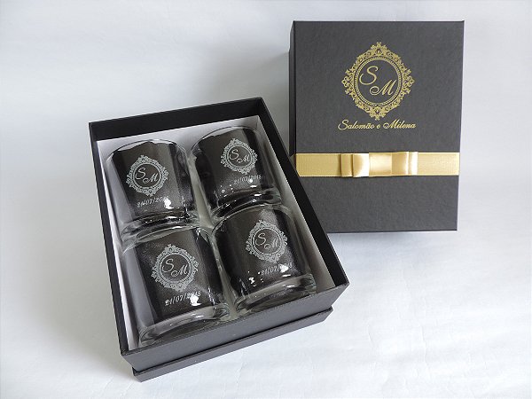 Copo de Whisky - Kit Quadruplo