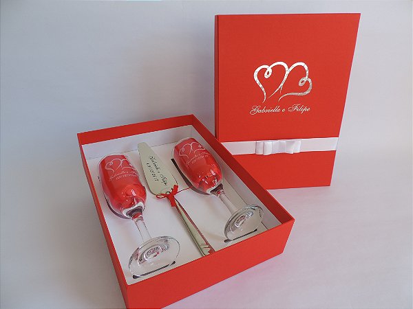 Kit com espátula Personalizada - Taças de Vidro Modelos 4