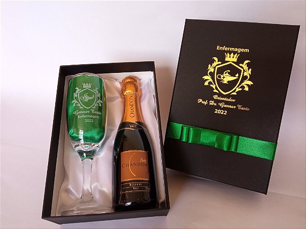 Taça de Champanhe - Kit Individual Formatura + Espaço 187ml