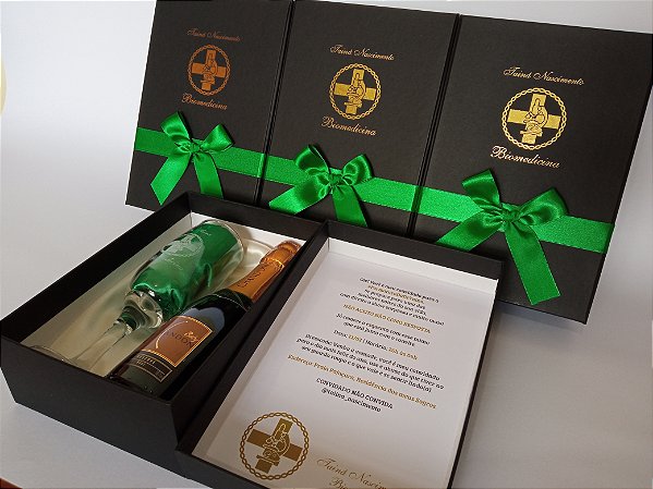 Taça de Champanhe - Kit Individual + Mensagem Interna + Espaço 187ml