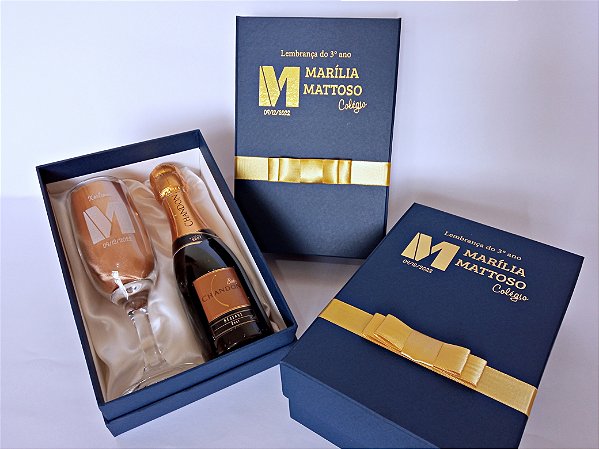 Taça de Champanhe - Kit Individual Formatura + Espaço 187ml