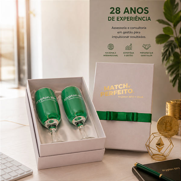 Taça de Champanhe - Caixa dupla EMPRESA