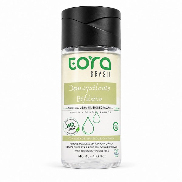 Demaquilante Bifásico Natural e Vegano - Eora Brasil