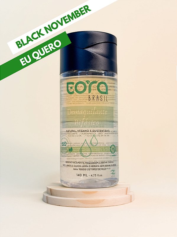 Demaquilante Bifásico Natural e Vegano