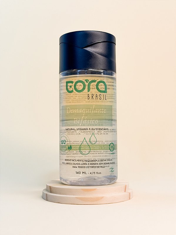 Demaquilante Bifásico Natural e Vegano