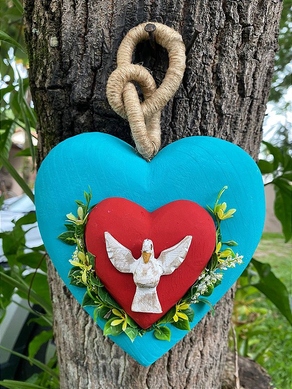 Pendente de Parede Divino Flor (25x16x3cm)