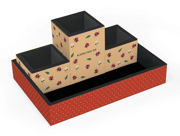Organizador de mesa Joaninha