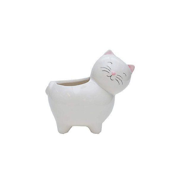 CACHEPOT GATO BRANCO