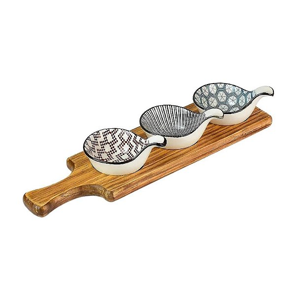 Jogo com Três Molheiras (b)