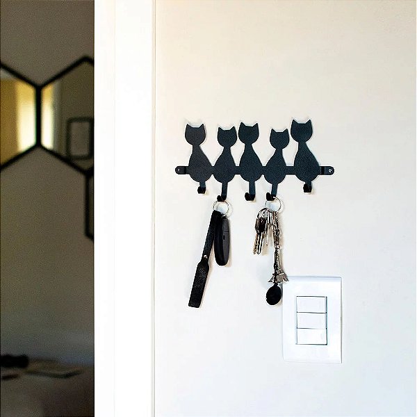 Porta-Chaves 5 Gatos