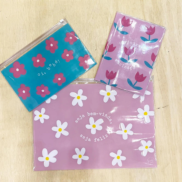 Kit Documentos Infantil - Flor