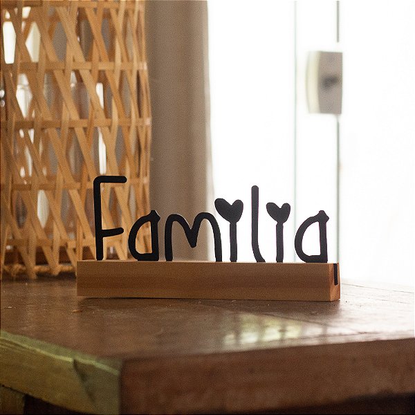 Escultura com Base Família
