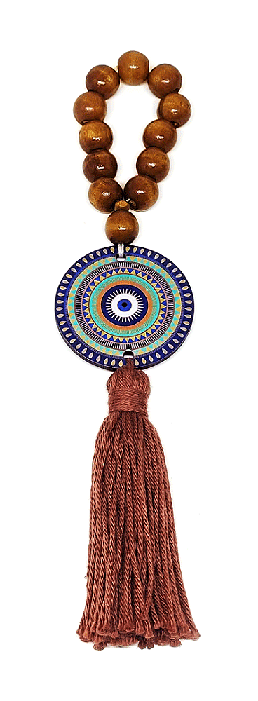 Pingente Franja Olho Tribal