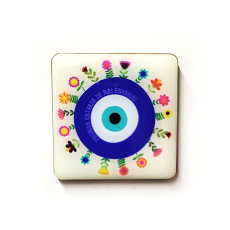Imã Olho Grego Flores