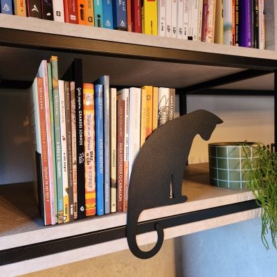 Suporte para Livros Gato Preto