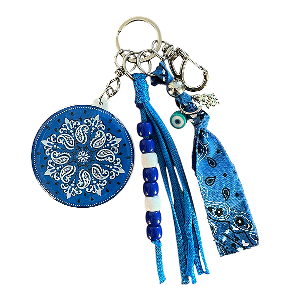 Chaveiro Bandana Azul