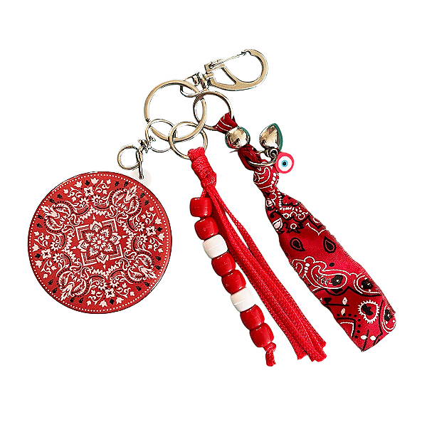Chaveiro Bandana Vermelha