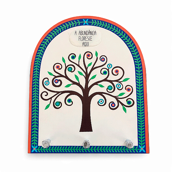 Porta-Chaves Árvore Abundância