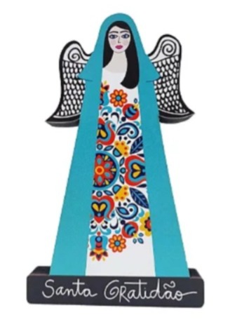 Escultura Santa Gratidão 15cm