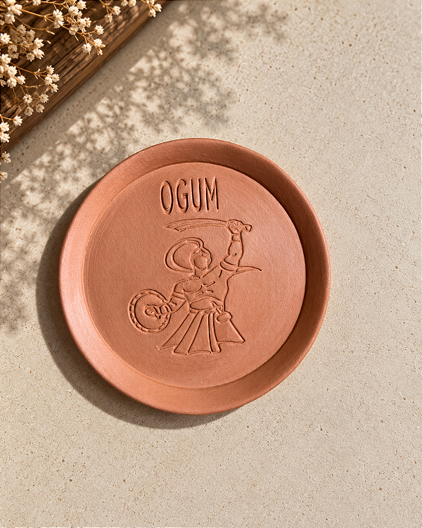Pratinho Cerâmica - Ogum (12cm)