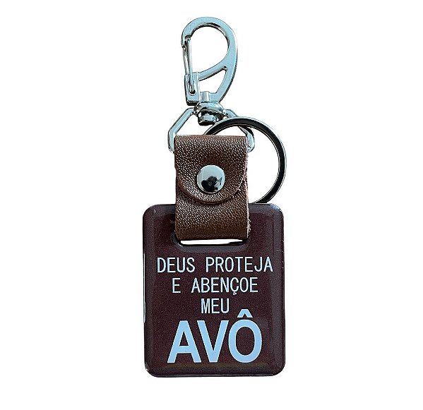 Chaveiro Couro-Avô Deus