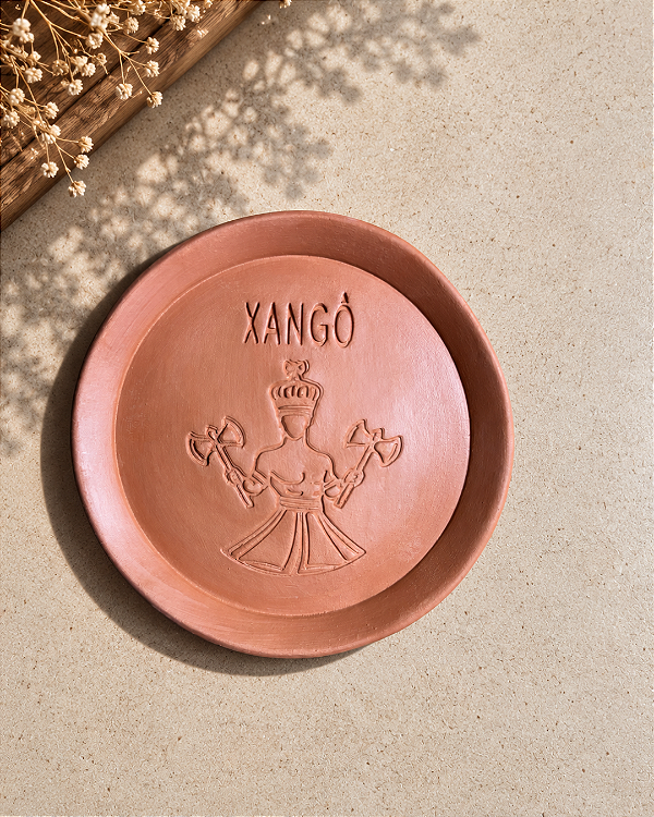 Pratinho Cerâmica - Xangô (12cm)