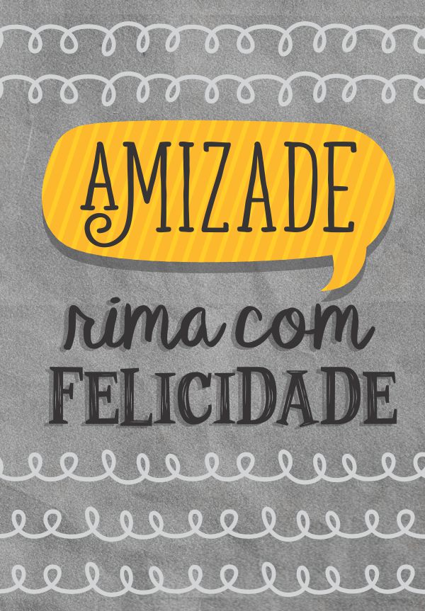 Cartão Amizade