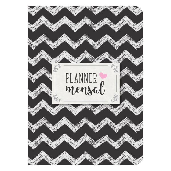 Planner Mensal Preto & Branco