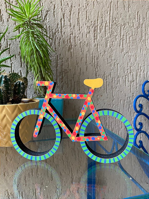 Bike Laranja Bolinha - 20 cm