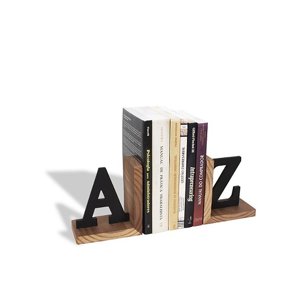 Suporte para Livros A a Z Preto