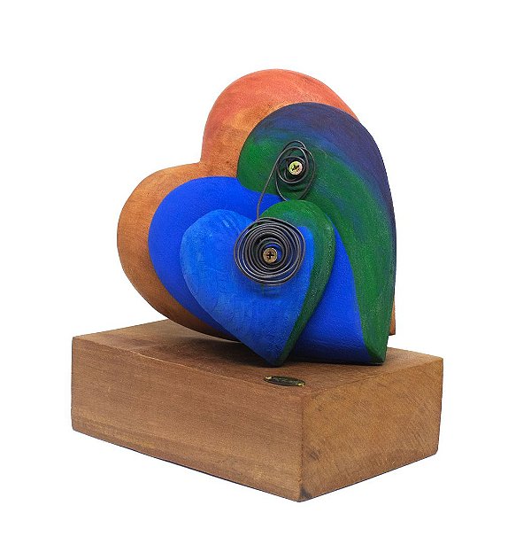 Escultura Três Corações
