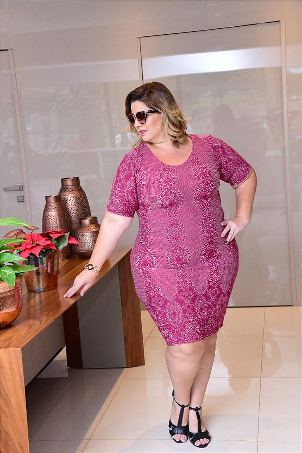 Vestido jacquard estampas
