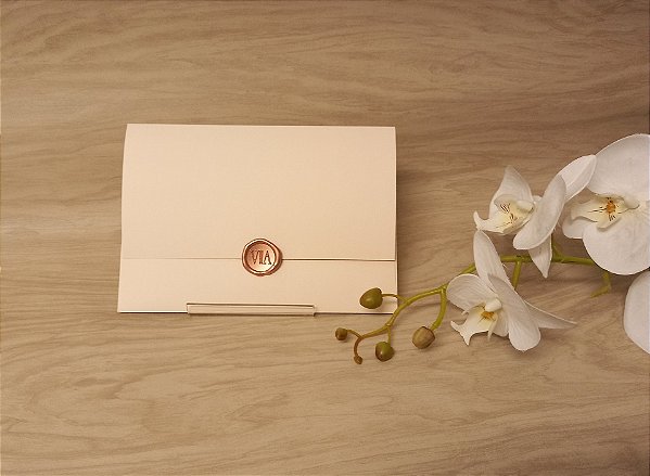 Envelope Aba Reta em papel Egito