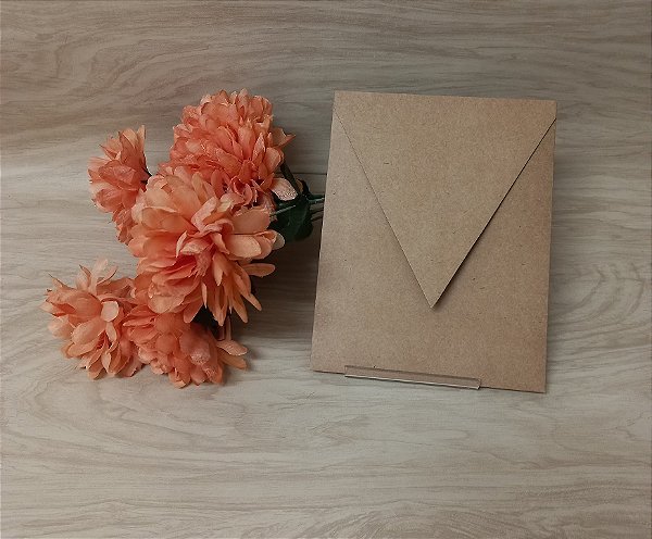 Envelope Vertical de Bico em KRAFT