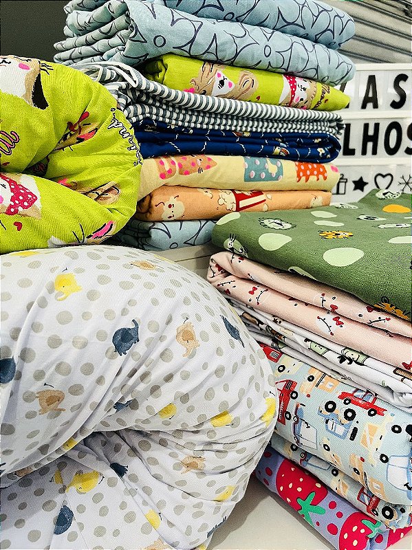 Meia Malha Infantil Retalhos - Pcte c/ 5 kg