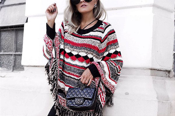 Poncho multicolor divino