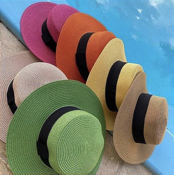 Chapéu de palha Beach Colors