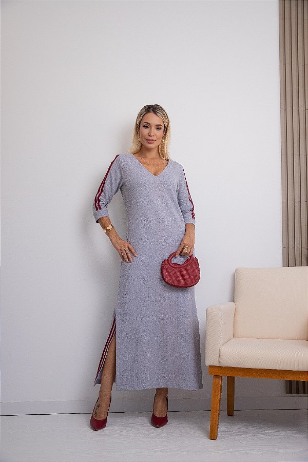 Vestido Moletom Marquezine - Cinza