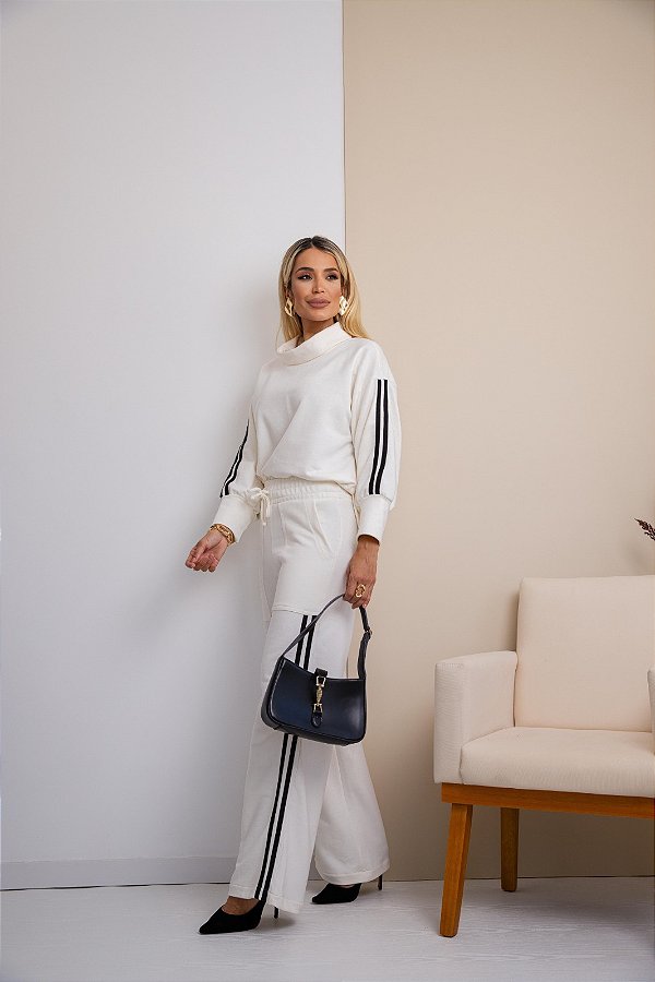 Conjunto Moletom Virginia - Off White