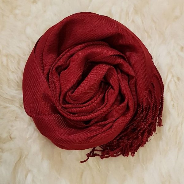 Pashmina - Vermelho escuro