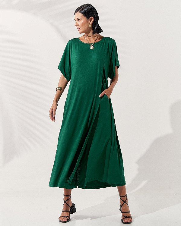 Conjunto de calça pantacourt e túnica Miryan - Verde
