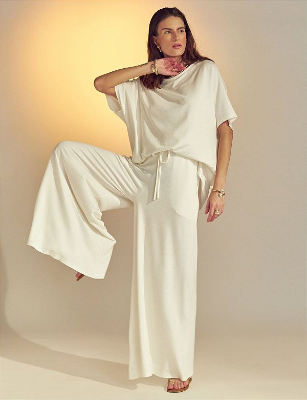Conjunto de calça pantacourt e túnica Miryan