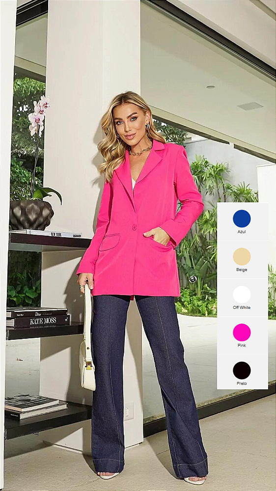 Maxi blazer colorido