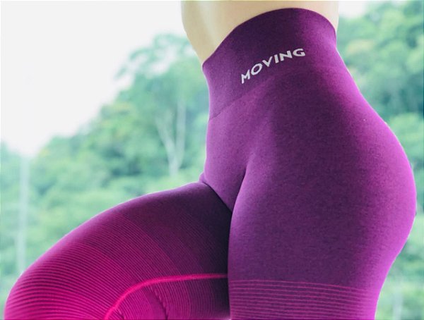 Calça legging fitness degradê pink EMANA gravidade zero