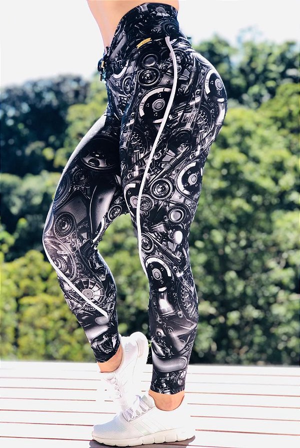 Calça legging fitness levanta bumbum estampa machine - Madame Ninna - loja  online de confeccções femininas