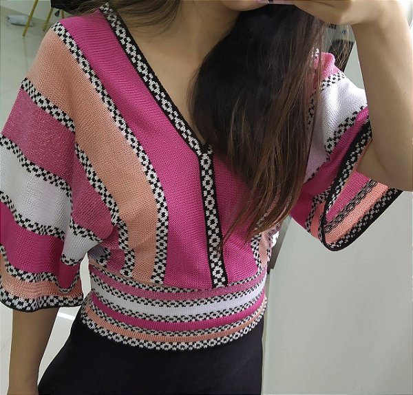 Blusa Rainbow - Tons de rosa