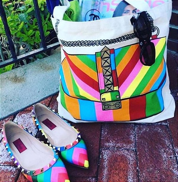 Ecobag estampada - Fashion rainbow
