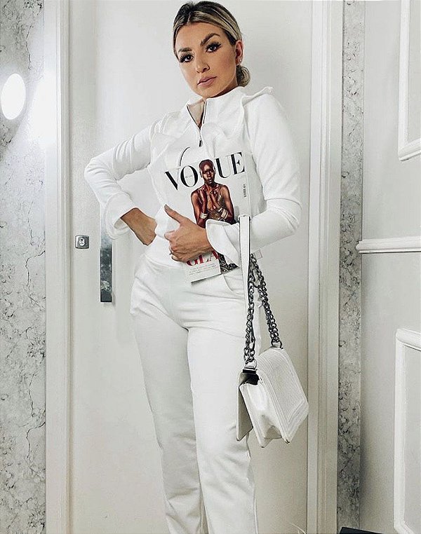 Conjunto Ponto Roma Kessy - Branco