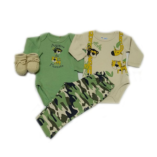 Conjunto Body e Calça Sáfari